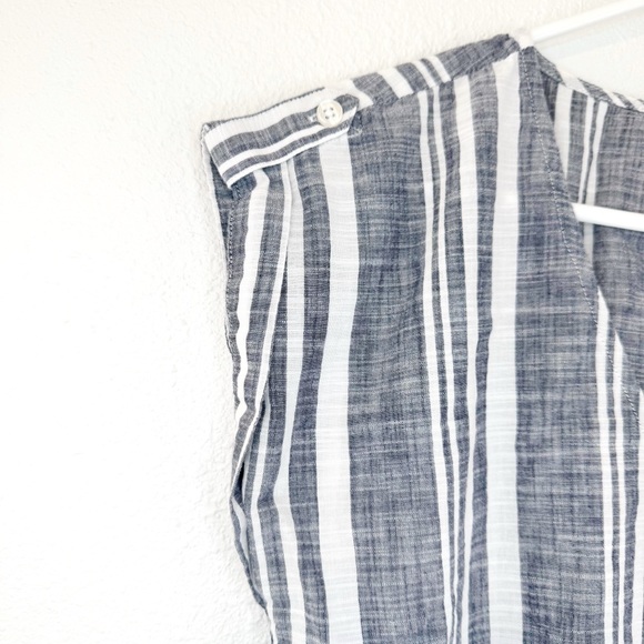 J. Crew Factory Striped V Neck Popover Dress XXS - Picture 6 of 13